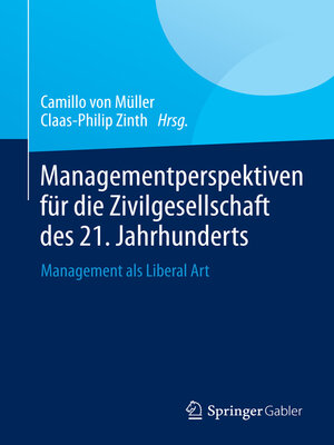 cover image of Managementperspektiven für die Zivilgesellschaft des 21. Jahrhunderts